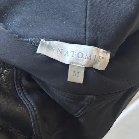 Anatomie Black Skinny Faux Leather Panel Performance Pants - Picture 2 of 3